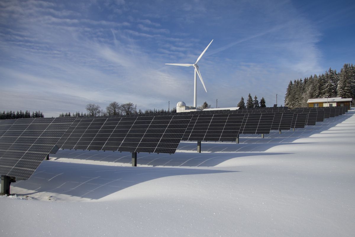 Commercial solar installation